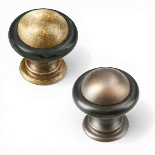 Butee de porte retro laiton antique Quincalux, gamme mix finitions, style retro et decoratif, haut de gamme