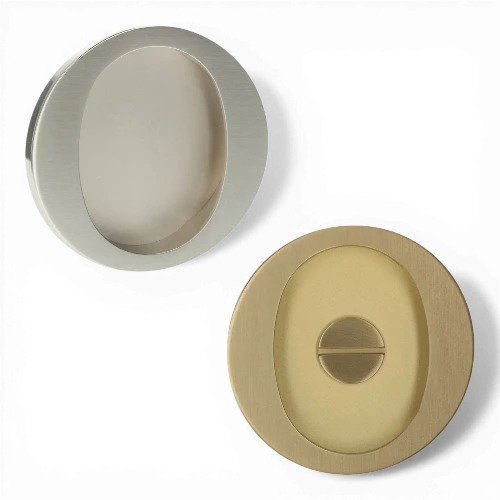 Cuvette encastree ronde Osaka laiton Quincalux ref 850-31, avec ou sans condamnation, galandage
